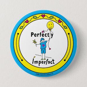 Macaron Rond 7,6 Cm Parfaitement imparfait 2_Arrondi Bouton Pin 3"