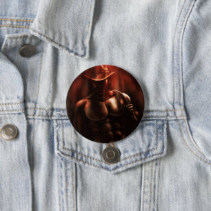 Macaron Rond 7,6 Cm Parfois c'est l'enfer - Cowboy