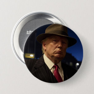 Macaron Rond 7,6 Cm Parrain de l'Amérique Don J. Trump