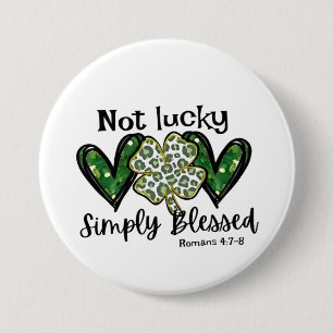 Macaron Rond 7,6 Cm Pas Lucky, Simplement Béni Lucky Charm St Patrick