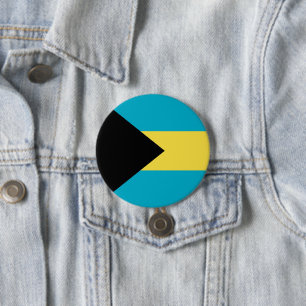 Macaron Rond 7,6 Cm pavillon des Bahamas