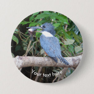 Macaron Rond 7,6 Cm Pêcheur avec poisson du Bouton Costa Rica