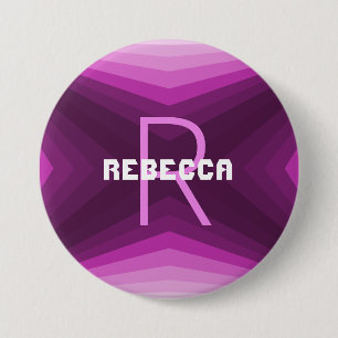 Macaron Rond 7,6 Cm Personalizable button Pink - HAMbyWG