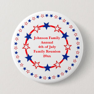 Macaron Rond 7,6 Cm Personnalisable Parti patriotique Essentials
