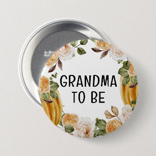 Macaron Rond 7,6 Cm Petite grand-mère Citrouille à être Baby shower d'