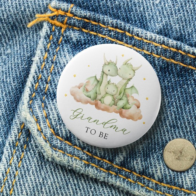 Macaron Rond 7,6 Cm Petite grand-mère de dragon (Créateur téléchargé)