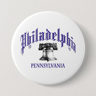 Macaron Rond 7,6 Cm Philadelphie Pennsylvanie