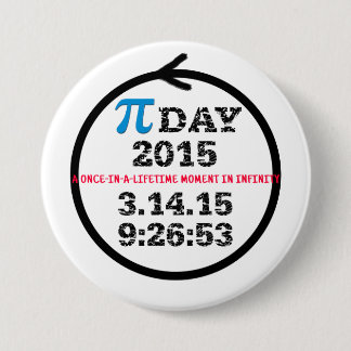 Macaron Rond 7,6 Cm Pi Day 2015 — bouton de célébration