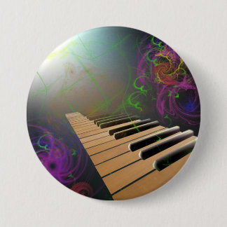 Macaron Rond 7,6 Cm piano