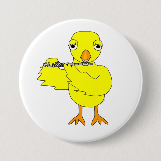 Macaron Rond 7,6 Cm Piccolo Chick (Devant)