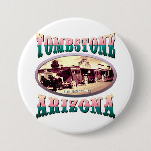 Macaron Rond 7,6 Cm Pierre tombale Arizona