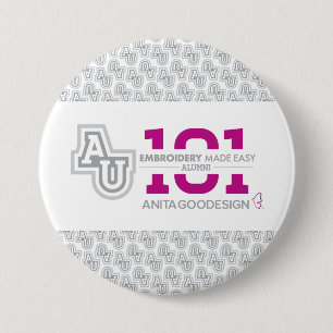 Macaron Rond 7,6 Cm Pin de classe de l'université d'Anita