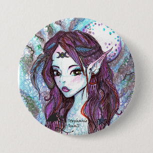 Macaron Rond 7,6 Cm Pin d'Elf de lune