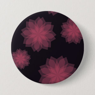 Macaron Rond 7,6 Cm Pink, cool, trendy, modern flower abstraction