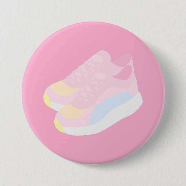 Macaron Rond 7,6 Cm Pink Running Shoes (Devant)