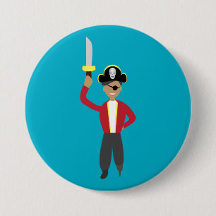 Macaron Rond 7,6 Cm Pirate