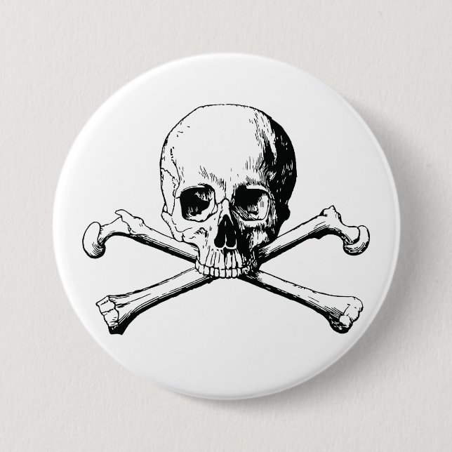 Macaron Rond 7,6 Cm Pirate (Devant)
