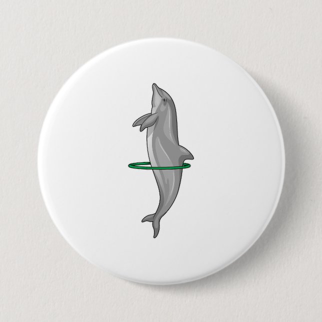 Macaron Rond 7,6 Cm Pneus Dolphin Fitness Sports (Devant)