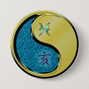 Macaron Rond 7,6 Cm Poissons & Sanglier de Métal