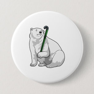 Macaron Rond 7,6 Cm Polar bear