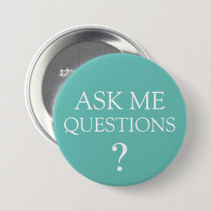 Macaron Rond 7,6 Cm Posez-moi des questions sur les boutons de message