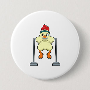 Macaron Rond 7,6 Cm Poulet à la remise en forme