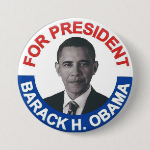 Macaron Rond 7,6 Cm Pour le président Barack H. Obama