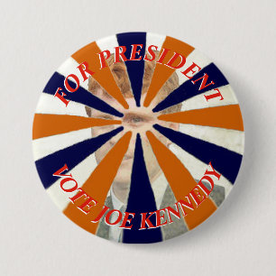 Macaron Rond 7,6 Cm Pour le Président Vote Joe Kennedy