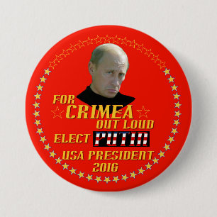 Macaron Rond 7,6 Cm Poutine pour le président Etats-Unis 2016