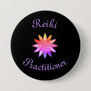 Macaron Rond 7,6 Cm Praticien de Reiki
