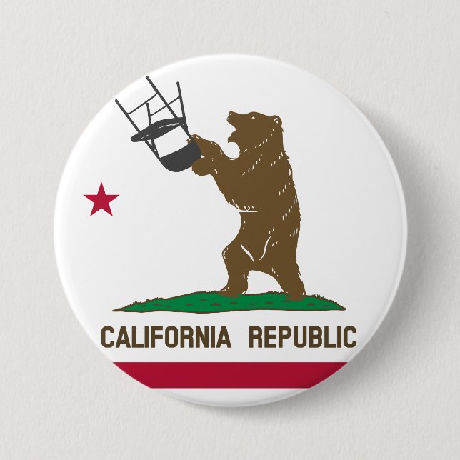 Macaron Rond 7,6 Cm président de l'organisme CA (Devant)