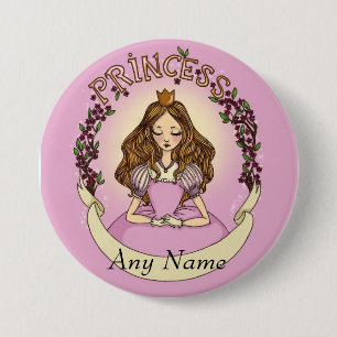 Macaron Rond 7,6 Cm Princesse