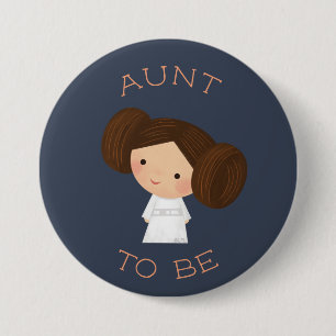 Macaron Rond 7,6 Cm Princesse Leia Future Tante
