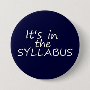 Macaron Rond 7,6 Cm Professeur drôle Button d'université