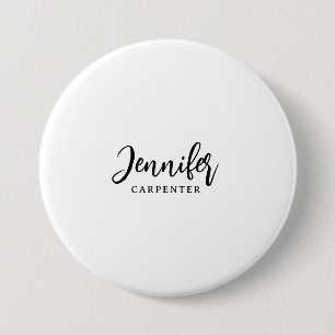 Macaron Rond 7,6 Cm Professionnel élégant moderne minimaliste ajouter 