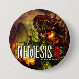 Macaron Rond 7,6 Cm Projet Nemesis - le bouton !