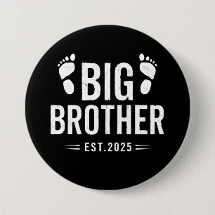 Macaron Rond 7,6 Cm Promu dans Big Brother Est. 2025 Bébé Annonce