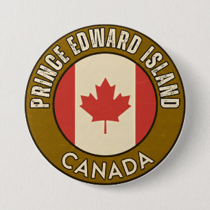Macaron Rond 7,6 Cm Province de l'Île-du-Prince-Édouard Canada