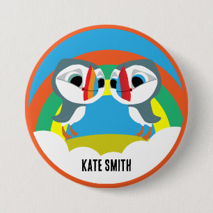 Macaron Rond 7,6 Cm Puffin Rocks