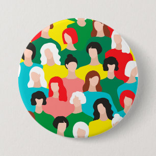 Macaron Rond 7,6 Cm Puissance des femmes