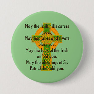 Macaron Rond 7,6 Cm Puisse Irish Hills Vous Caresser - Citation Irland