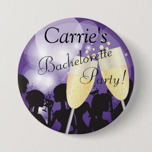 Macaron Rond 7,6 Cm Purple - Bachelorette Diva Girls Night Out