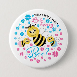 Macaron Rond 7,6 Cm Que Révélera Le Sexe De Little Honey Bee
