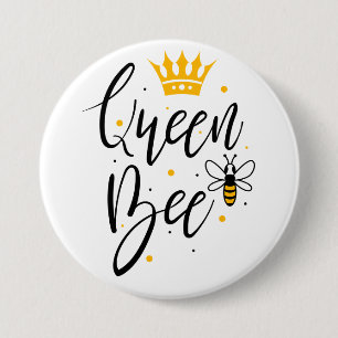 Macaron Rond 7,6 Cm Queen Bee