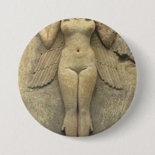 Macaron Rond 7,6 Cm Queen Of Night - Burney Relief Lilith