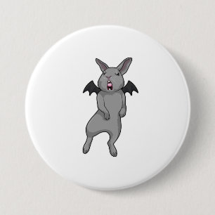Macaron Rond 7,6 Cm Rabbit avec aile chauve-souris