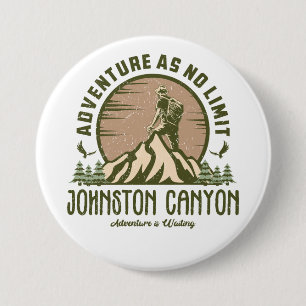 Macaron Rond 7,6 Cm Randonnée du canyon Retro Johnston