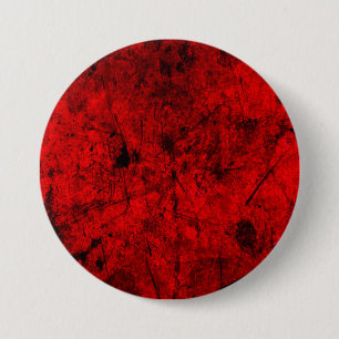Macaron Rond 7,6 Cm Red Black grunge art graphique numérique abstrait