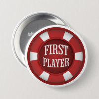 Red Poker Chip Premier Jeu Joueur