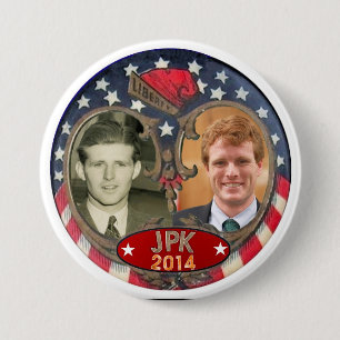Macaron Rond 7,6 Cm Réélisez Joe Kennedy en 2014